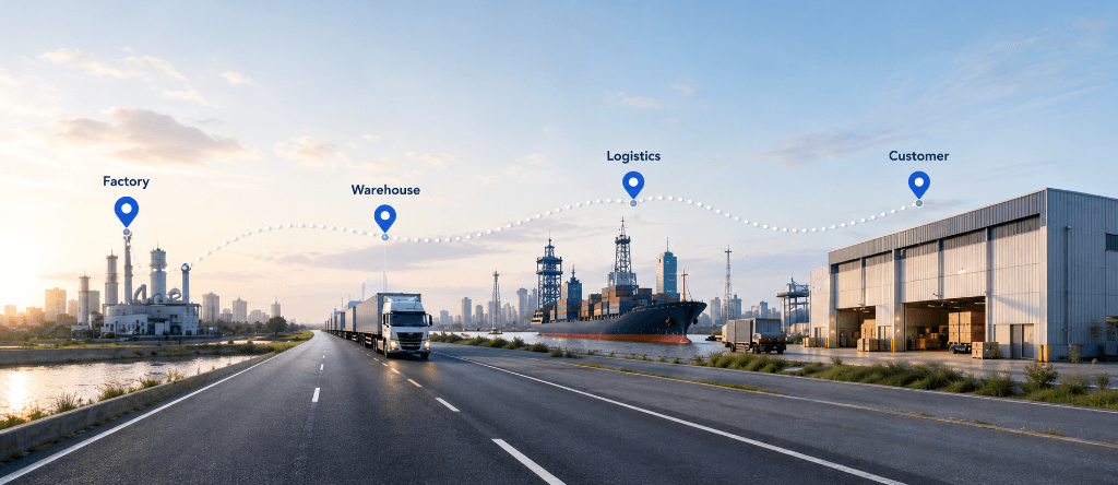 Supply Chain End-to-End Journey from Factory to Customer
